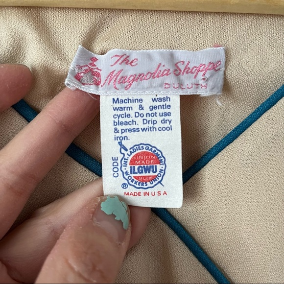 The Magnolia Shoppe Vintage Cream MIDI dress M - Picture 7 of 9